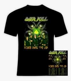 Overkill 2020 Wings Over The Usa Concert T Shirt - Overkill The Wings Of War, HD Png Download, Transparent PNG