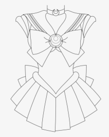Coloriage Sailor Moon - Sailor Moon Dress Drawing, HD Png Download, Transparent PNG