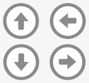 Vector Illustration Of Selection Of Arrows In Circle - Arrow Keys Transparent, HD Png Download, Transparent PNG