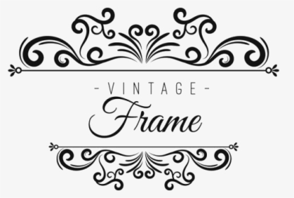Vintage Frame Png Free Image - Calligraphy, Transparent Png, Transparent PNG