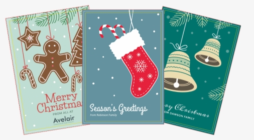 Personalised Christmas Cards - Christmas Stocking, HD Png Download, Transparent PNG