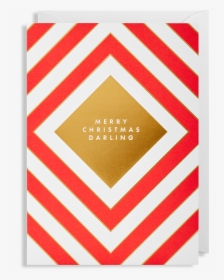 Merry Christmas Darling Christmas Card - Symmetrical Wall Design, HD Png Download, Transparent PNG