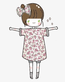 Drawing Girl, Cute, And Fashion Image - Clip Art, HD Png Download, Transparent PNG