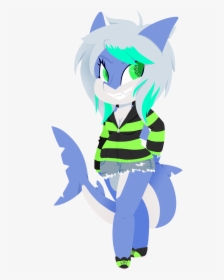 Cute Shark Girl [commission] By Bunbubsss - Sharks, HD Png Download, Transparent PNG
