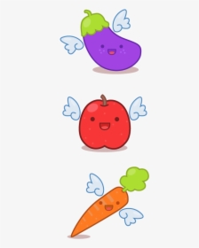 Vegetables And Fruit With Angel Wings An Entry For, HD Png Download, Transparent PNG