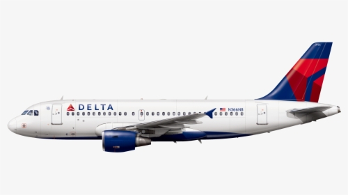 Delta A319, HD Png Download, Transparent PNG