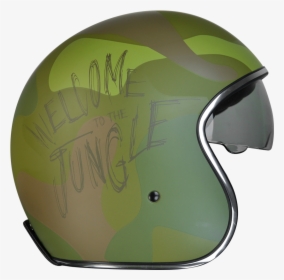 Army Green Motorbike Helmet - Motorcycle Helmet, HD Png Download, Transparent PNG