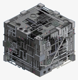 Borg Cube Png Top Down - Borg Starships, Transparent Png, Transparent PNG