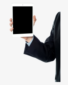 Men With Tablet - Man Using Tablet Png, Transparent Png, Transparent PNG