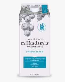 Macadamia Milk Unsweetened Nutrition, HD Png Download, Transparent PNG