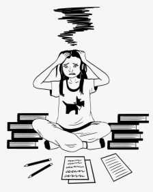 3500 X 3500 3 - Drawing Of Stressed Person, HD Png Download, Transparent PNG