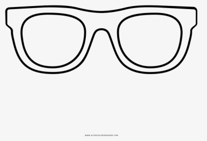 Glasses Coloring Page - Line Art, HD Png Download, Transparent PNG