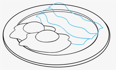 How To Draw Bacon And Eggs - Circle, HD Png Download, Transparent PNG