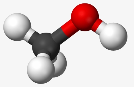 Diagram Of The Methanol Molecule - Methanol Model, HD Png Download, Transparent PNG