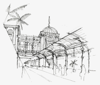Picture2 - Art Nouveau Architecture Sketch, HD Png Download, Transparent PNG