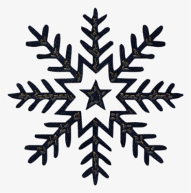 Christmas Black Snowflake Transparent Background - Snowflake Black And White Png, Png Download, Transparent PNG