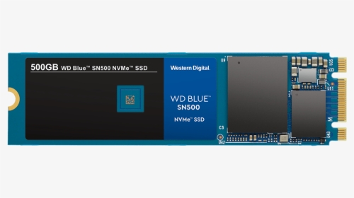 Wd Blue Sn500 Solid State Drive - Nvme Ssd Wd 500gb Blue, HD Png Download, Transparent PNG