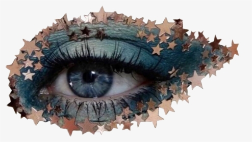 #eye #aesthetic #blue #stars #glitter #png - Eye Aesthetic Niche Png, Transparent Png, Transparent PNG