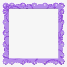 Purple Picture Frame Clipart Jpg Library Library Purple - Blue Frame, HD Png Download, Transparent PNG