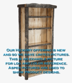 Hickory Log Bookcase - Shelf, HD Png Download, Transparent PNG