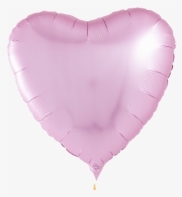 A Photograph Of Flamingo Pink Satin Foil Heart Balloon - Heart Foil Balloons Png, Transparent Png, Transparent PNG
