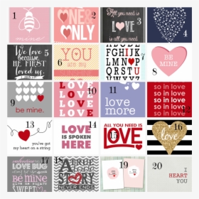 20 Free Valentine S Day Printables For Quick & Easy - Heart, HD Png Download, Transparent PNG