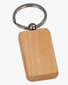 Maple Finish Wooden Rectangle Keychain - Keychain, HD Png Download, Transparent PNG