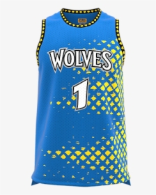 Sublimated Basketball Jersey Blue, HD Png Download, Transparent PNG