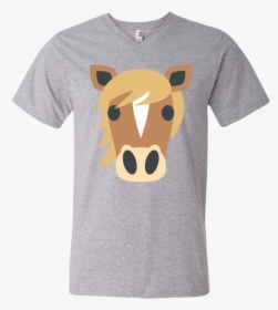 Horse Face Emoji Men S V Neck T Shirt - Bugs Bunny Lola T Shirt, HD Png Download, Transparent PNG