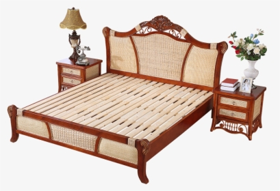 Elegant Modern Design Wooden Furniture Red Color Bed - Bed Frame, HD Png Download, Transparent PNG