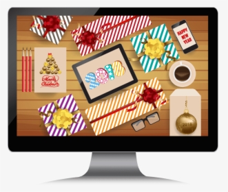 Get Your Christmas Computer Up To Speed - Led-backlit Lcd Display, HD Png Download, Transparent PNG