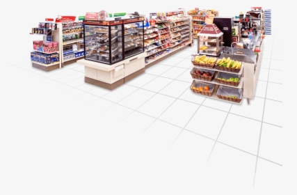 Grocery Clipart Mini Mart - Layout Store Convenience 7 Eleven, HD Png Download, Transparent PNG
