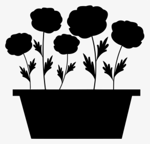Flower Pot Vector Png Clipart , Png Download - Plants In Pot Clipart, Transparent Png, Transparent PNG
