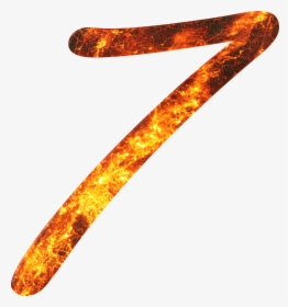Number, 7, Fire, Font, Training, Seven, Learn, Gloss, - 7 Fire Png, Transparent Png, Transparent PNG