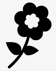Flower With Leaves - Scalable Vector Graphics, HD Png Download, Transparent PNG