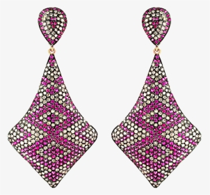 Pave Diamond Jewelry - Handmade Earrings Png, Transparent Png, Transparent PNG