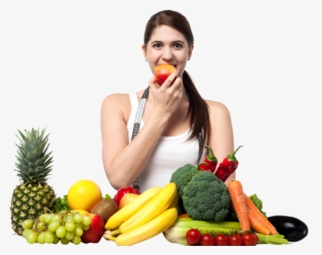 Girl With Fruits Png Image - Girl With Fruits Png, Transparent Png, Transparent PNG