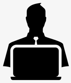 Man With Laptop Icon Clipart , Png Download - Man With Laptop Icon, Transparent Png, Transparent PNG