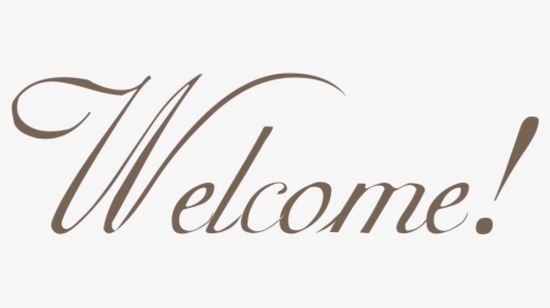Welcome - Welcome Written In Calligraphy Png, Transparent Png, Transparent PNG