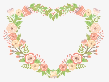 #frame #marco #flores #flower #hear #love #cute #corazon - Heart, HD Png Download, Transparent PNG