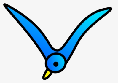 Angle,area,wing - Easy Cartoon Bird Flying, HD Png Download, Transparent PNG