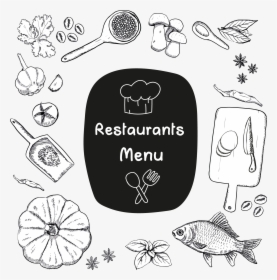 Transparent Bistro Clipart - Restaurant Menu Sketch, HD Png Download, Transparent PNG