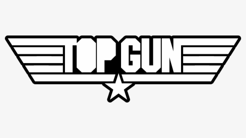 Top Gun Logo Black And White - Top Gun 2 Logo, HD Png Download, Transparent PNG