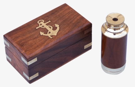 Scouts Brass And Wood Spyglass - Brass, HD Png Download, Transparent PNG