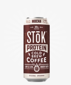 Stōk Protein Mocha Canned Cold Brew Coffee - Cream Soda, HD Png Download, Transparent PNG