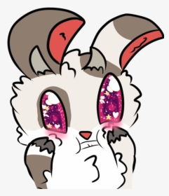 Supah Kawaii Eyeballs Blush Bunbun Bunny Goat Thin - Clip Art, HD Png Download, Transparent PNG