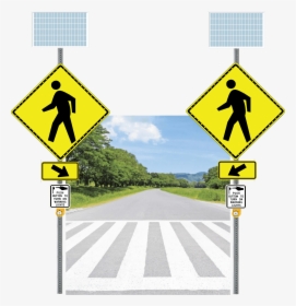 Pedestrian Crossing Sign, HD Png Download, Transparent PNG
