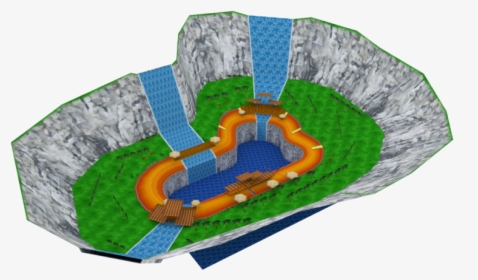 Download Zip Archive - Ds Yoshi Falls Track Sky View Mario Kart, HD Png Download, Transparent PNG