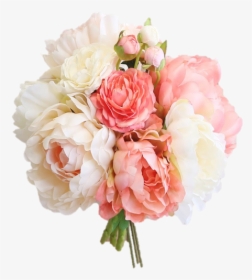 Bouquet Of Peonies Png - Blush Coral Silk Peony & Ranunculus Bouquet 13, Transparent Png, Transparent PNG