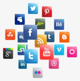 Free 3d Square Social Media Icons, HD Png Download, Transparent PNG